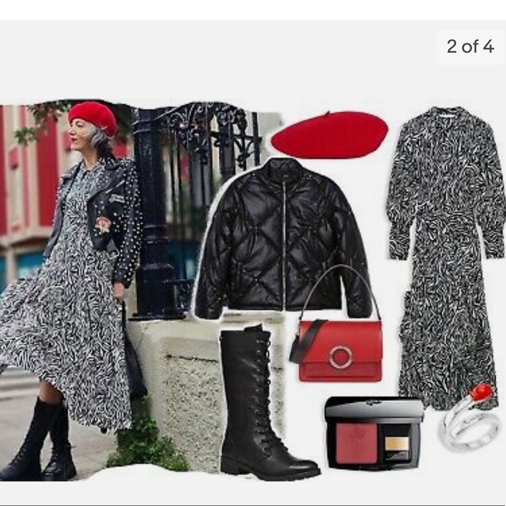 Zara animal print dress